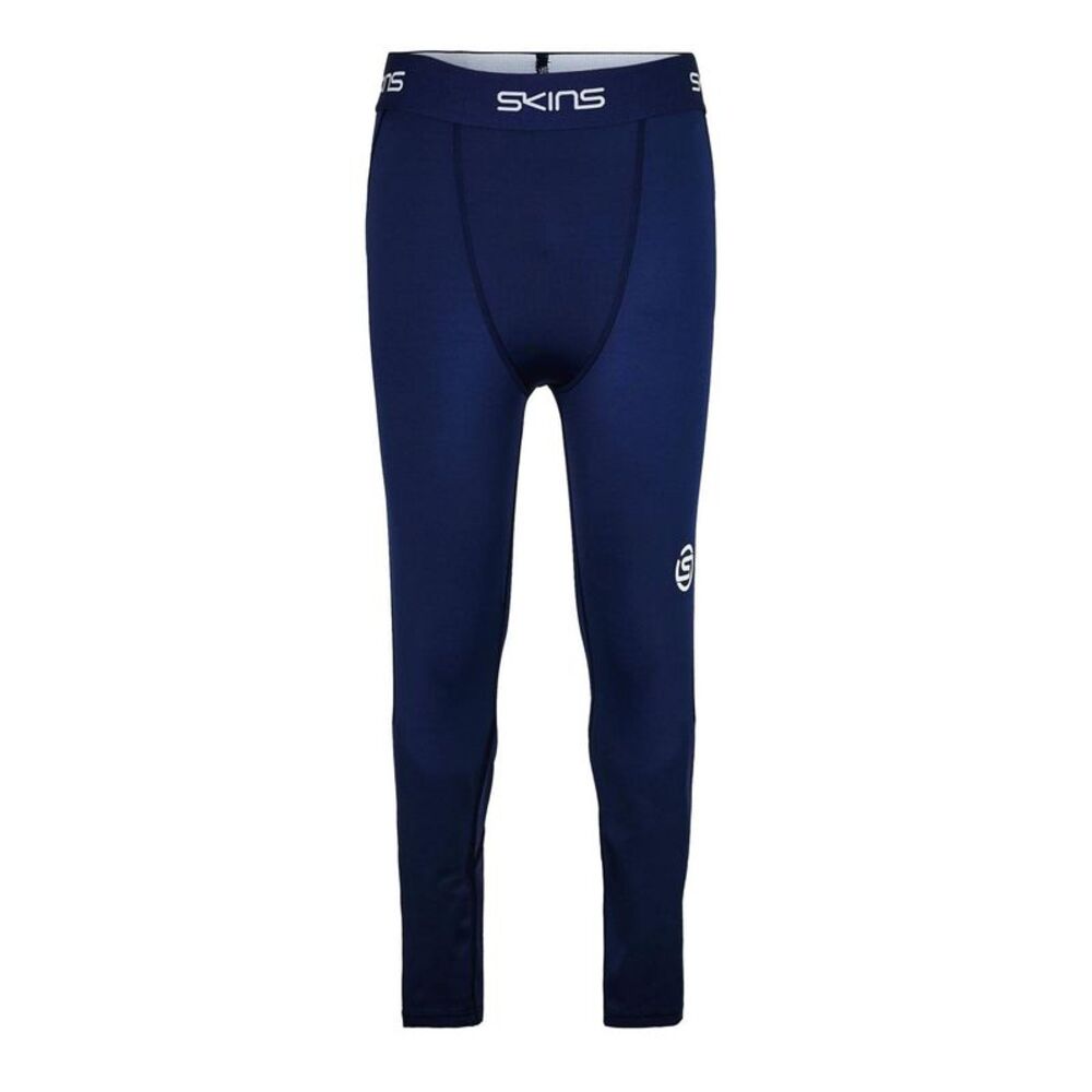 Skins Mens Series-1 Performance Leggings / Blue/White